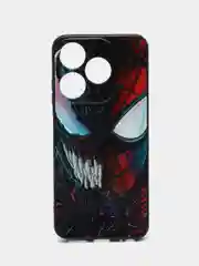Черный чехол с рисунком на Tecno Spark 10 и Tecno Spark 10C (Текно Спарк 10 и Текно Спарк 10С)