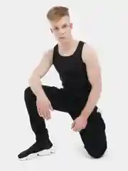 Черный майка мужская