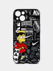 Горчичный чехол с рисунком на iPhone 13 (Айфон 13)