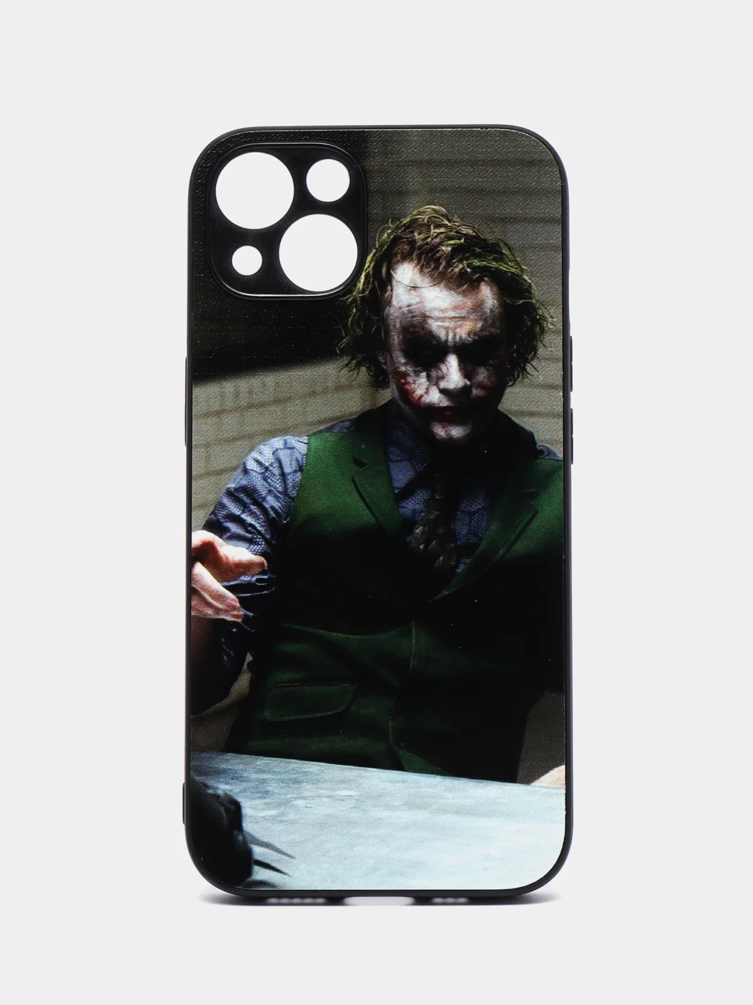 Зеленый чехол с рисунком на iPhone 13 (Айфон 13)
