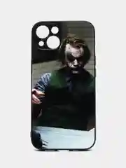 Зеленый чехол с рисунком на iPhone 13 (Айфон 13)