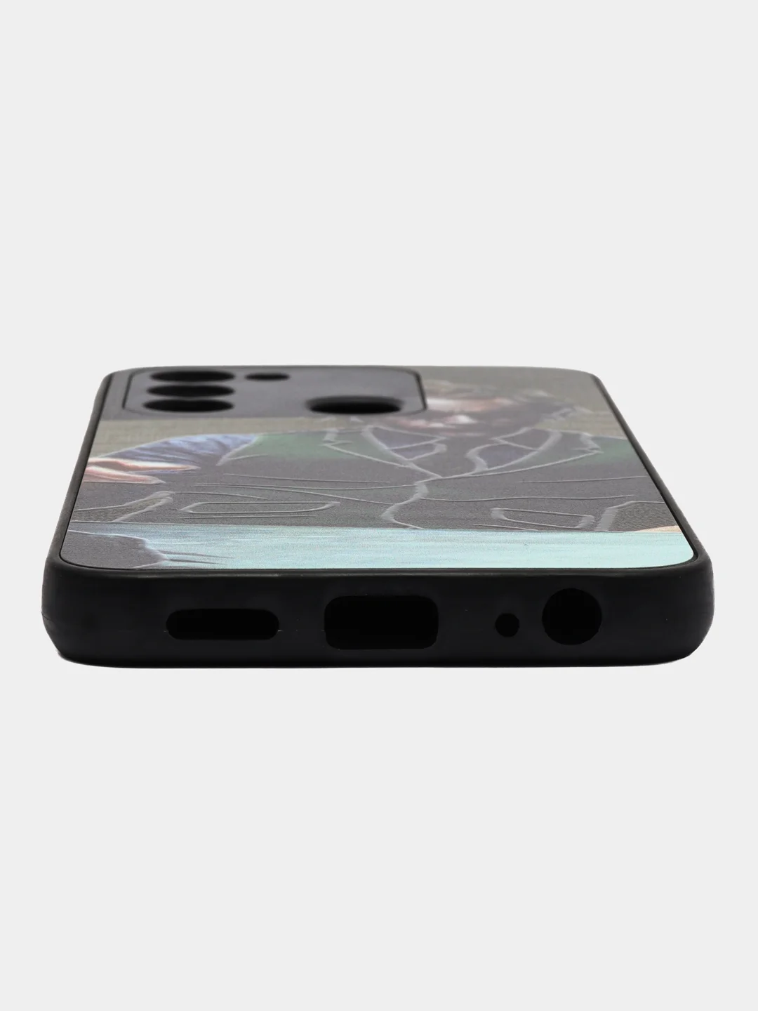 Зеленый чехол с рисунком на Tecno Spark 8C и Tecno Go 2022 (Текно Спарк 8С и Текно Го 2022)