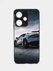 Хром чехол с рисунком на Infinix Hot 30i (Инфиникс Хот 30i)