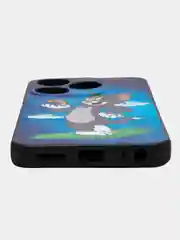 Синий чехол с рисунком на Tecno Spark 10 и Tecno Spark 10C (Текно Спарк 10 и Текно Спарк 10С)