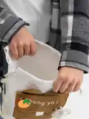Коричневый сумка через плечо, холщевая
