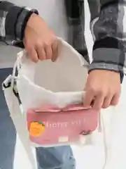 Розовый сумка через плечо, холщевая