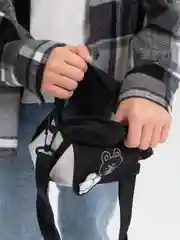 Черный сумка для девочки, сумка через плечо