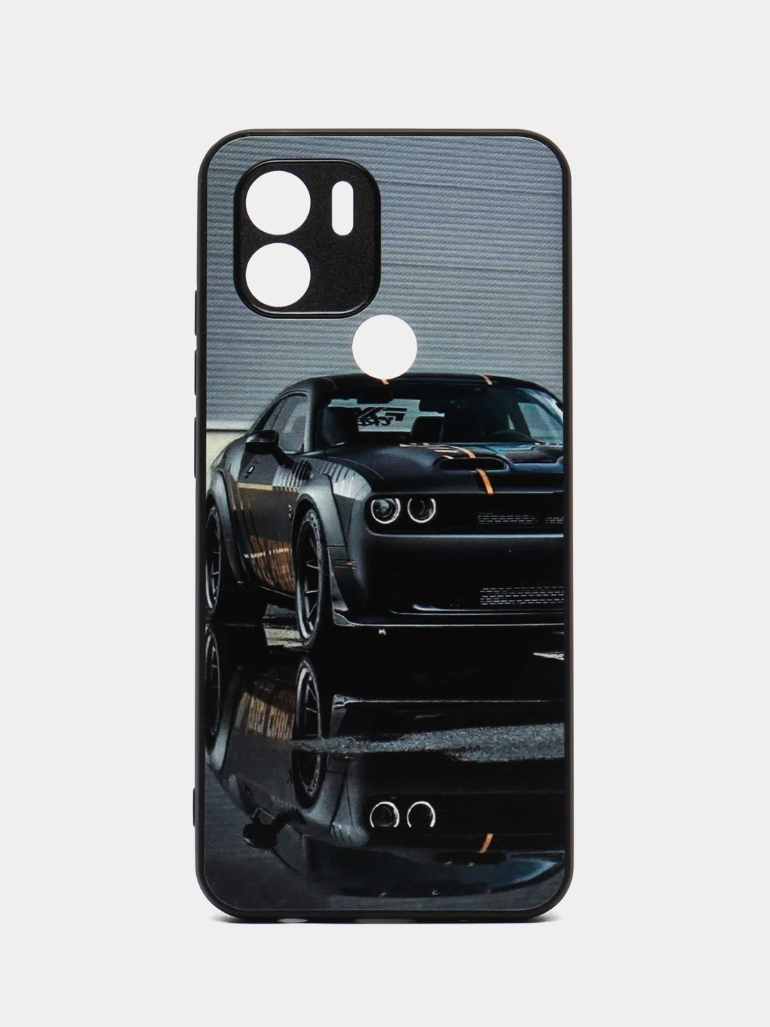 Серый чехол с рисунком на Xiaomi Redmi A1+, Xiaomi Redmi A2+ и Poco C51 (Сяоми Редми А1+/A2+)