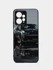 Серый чехол с рисунком на Xiaomi Redmi Note 12 4G (Сяоми Редми Нот 12 4G)
