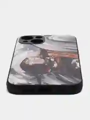 Бордовый чехол с рисунком на iPhone 13 (Айфон 13)