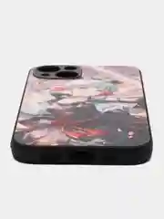 Бежевый меланж чехол с рисунком на iPhone 13 (Айфон 13)