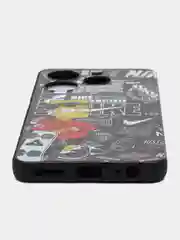 Горчичный чехол с рисунком на Tecno Spark 10 Pro (Текно Спарк 10 Про)