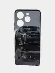 Серый чехол с рисунком на Tecno Spark 10 Pro (Текно Спарк 10 Про)