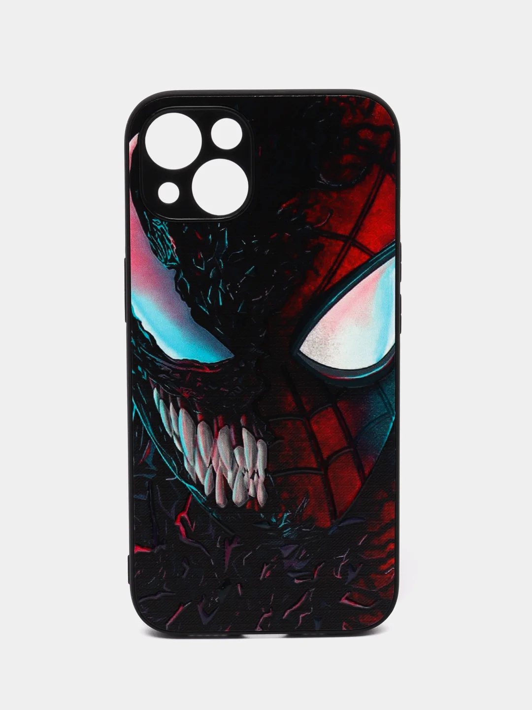 Черный чехол с рисунком на iPhone 13 (Айфон 13)