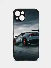 Хром чехол с рисунком на iPhone 13 (Айфон 13)