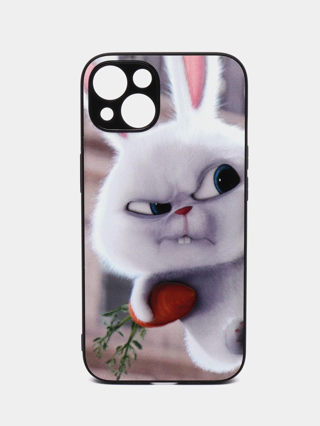 Белый чехол с рисунком на iPhone 13 (Айфон 13)