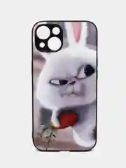 Белый чехол с рисунком на iPhone 13 (Айфон 13)