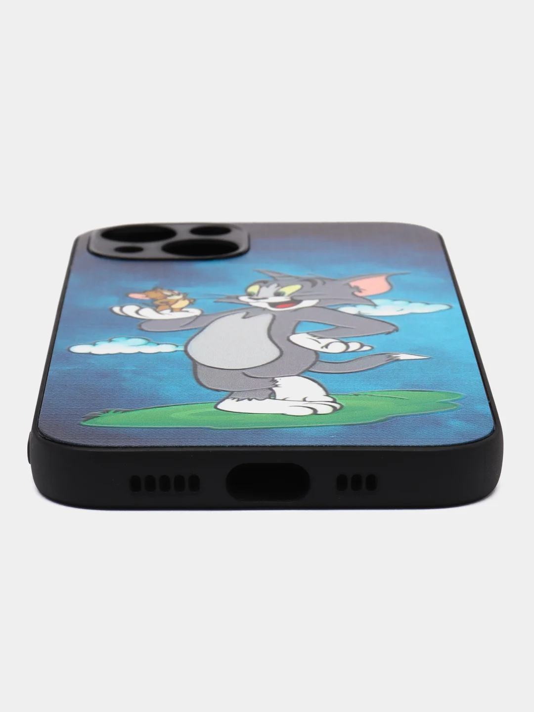 Серый чехол с рисунком на iPhone 13 (Айфон 13)