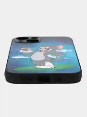 Серый чехол с рисунком на iPhone 13 (Айфон 13)