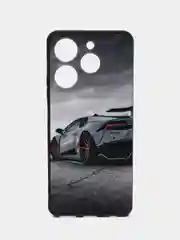 Хром чехол с рисунком на Tecno Spark 10 Pro (Текно Спарк 10 Про)