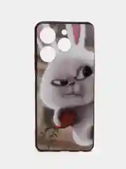 Белый чехол с рисунком на Tecno Spark 10 Pro (Текно Спарк 10 Про)