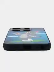 Синий чехол с рисунком на Tecno Spark Go 2023 и Tecno Pop 7 (Техно Го 2023 и Текно Поп 7)