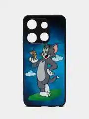 Синий чехол с рисунком на Tecno Spark Go 2023 и Tecno Pop 7 (Техно Го 2023 и Текно Поп 7)