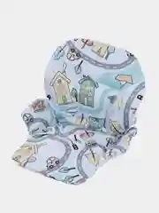 Серый металлик чехол на стульчик для кормления