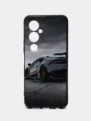 Хром чехол с рисунком на Tecno Pova 4 Pro (Текно Пова 4 Про)
