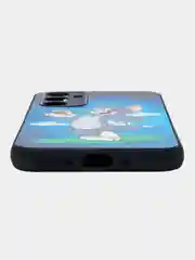 Синий чехол с рисунком на Samsung Galaxy A54 (Самсунг Галакси А54)