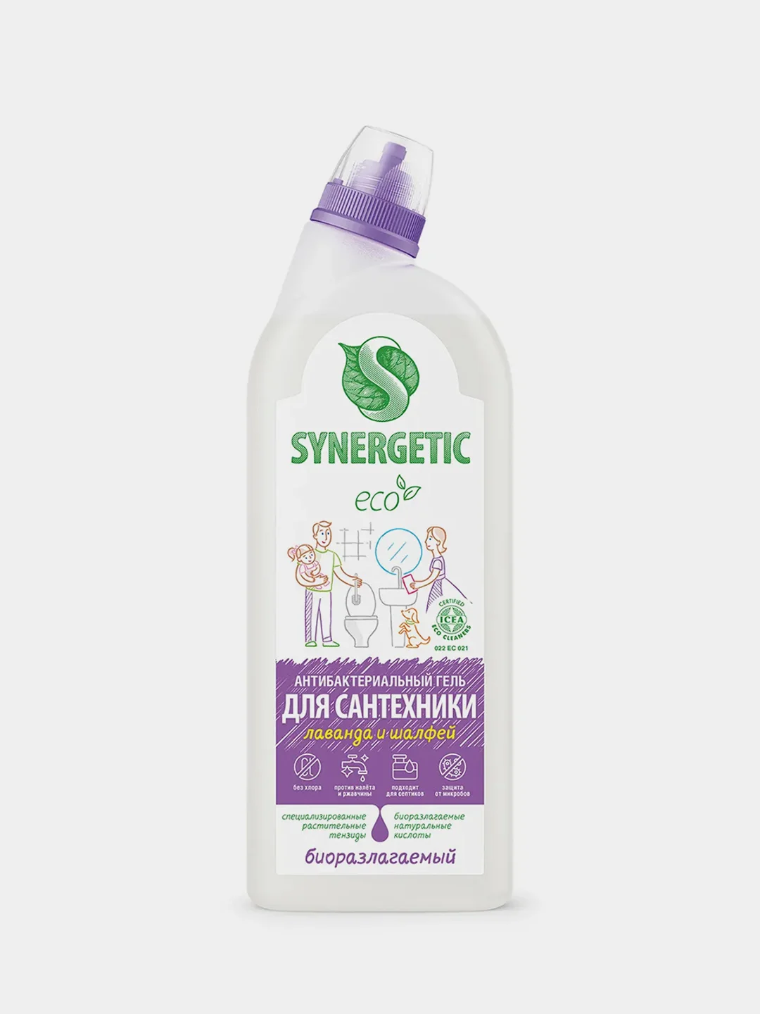 Средство для мытья сантехники SYNERGETIC, биоразлагаемое, 0,7 л