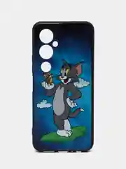 Синий чехол с рисунком на Tecno Pova 4 Pro (Текно Пова 4 Про)