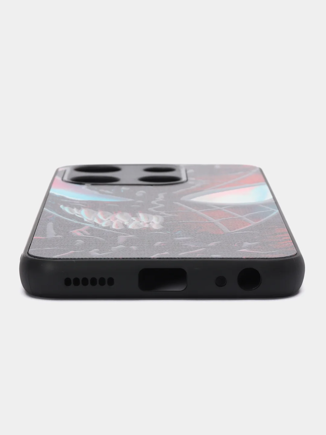 Черный чехол с рисунком на Tecno Spark Go 2023 и Tecno Pop 7 (Техно Го 2023 и Текно Поп 7)