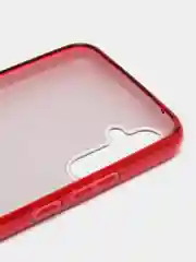 Красный чехол блестящий Samsung Galaxy A34 5G, накладка c блёстками
