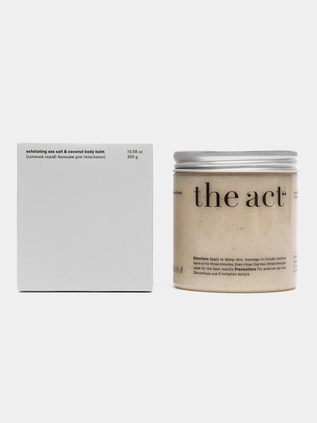The Act Labs Соляной скраб-бальзам для тела против растяжек, кокосовый, 300 г