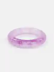 Аметистовый колечки женские, минималистичные, эпоксидная смола