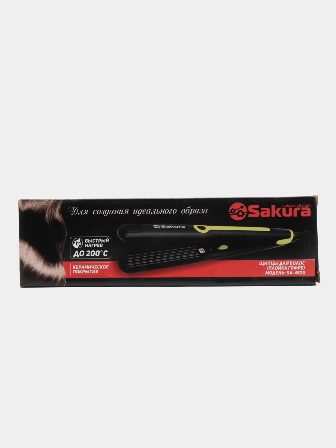 Розовый плойка Sakura SA-4525P, гофре, 35 Вт