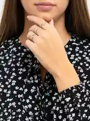 Белый кольцо женское комплект, набор колец