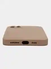 Бежевый чехол на айфон iPhone 11, 12, 13, 14, 15, XR, Pro, Pro Max. Кожаный