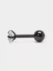 Черный серьга - гвоздик для пирсинга из медицинской стали, 1 штука