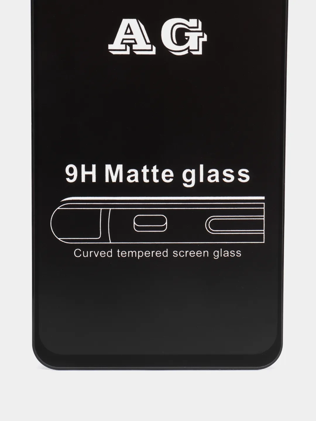 Черный защитное стекло матовое для Oppo A53 / A54 / A55 4G (Оппо А53 / А54 / А55