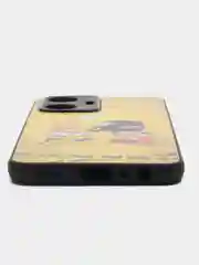 Желтый чехол с рисунком на Realme C55 (Реалми С55)