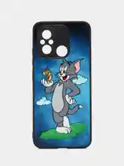 Синий чехол с рисунком на Xiaomi Redmi 12C (Сяоми Редми 12Ц)