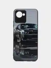 Серый чехол с рисунком на Realme C30 и Realme C30S (Реалми С30 и Реалми С30с)
