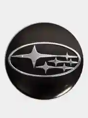 Наклейки на диски, колпаки SUBARU сферические, изогнутые Субару, 54 мм, 4 штуки