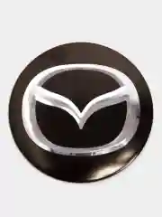 Наклейки на диски, колпаки MAZDA сферические, изогнутые, Мазда, 54 мм, 4 штуки