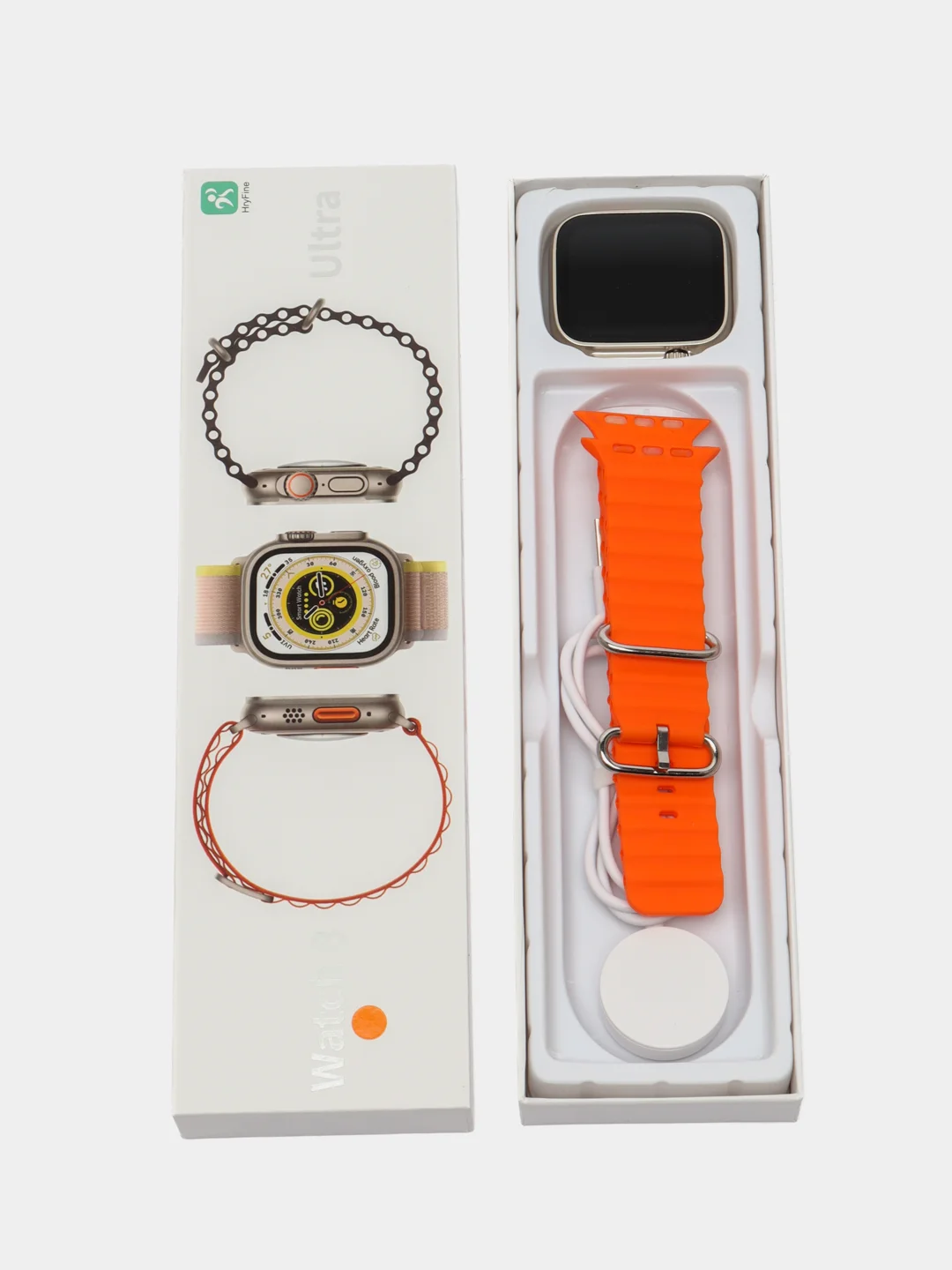 Оранжевый смарт часы Smart Watch manual X8 Ultra, 49 мм