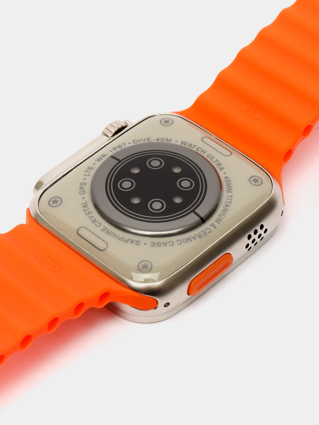Оранжевый смарт часы Smart Watch manual X8 Ultra, 49 мм