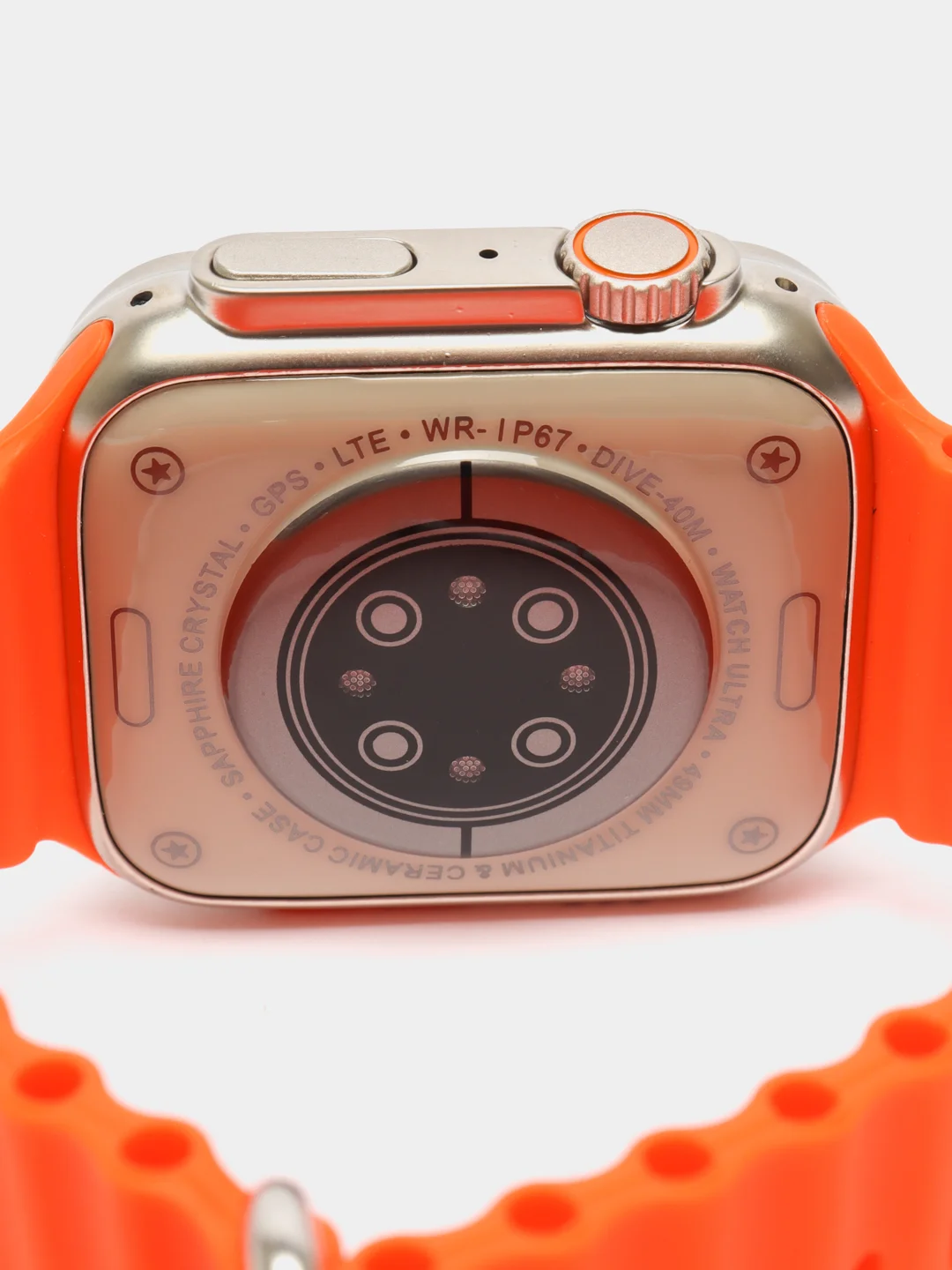 Оранжевый смарт часы Smart Watch manual X8 Ultra, 49 мм