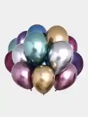 Шары воздушные зеркальные/хром 5шт 30см
